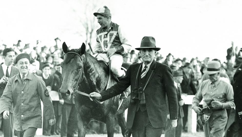 Seabiscuit after defeating Triple Crown winner War Admiral in a Pimlico match race.